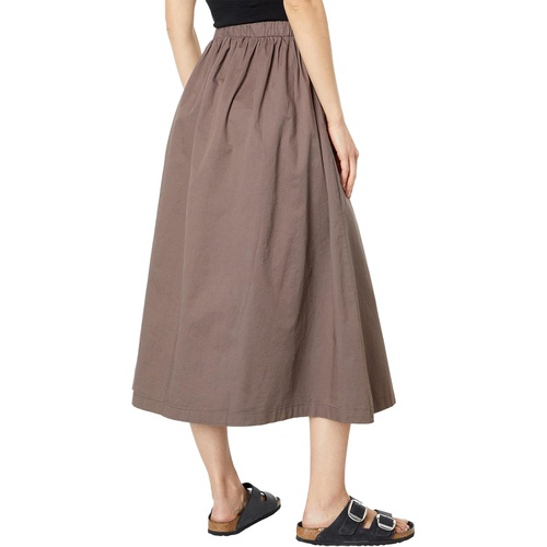  SUNDRY Woven Full Skirt with Side Slit