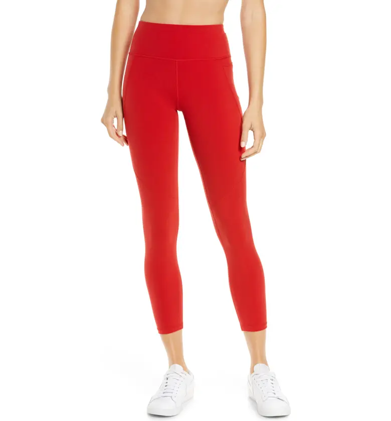 Sweaty Betty Power Pocket Workout 7u002F8 Leggings_CARDINAL RED