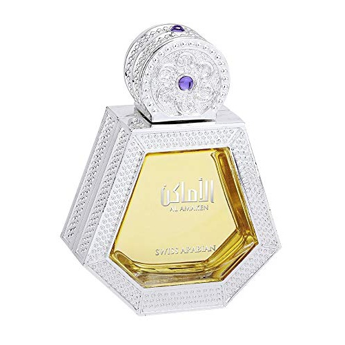  SWISSARABIAN Al Amaken, Eau De Parfum for Women (50mL) | Intense, Energetic and Enticing Fragrance with Sultry Wood and Musk, delicate Patchouli, Sicilian Bergamot and Jasmine | by Perfume Arti