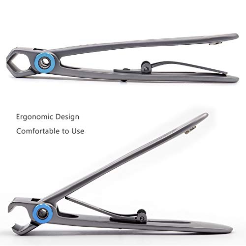  SZQHT 15mm Wide Jaw Opening Nail Clippers for Thick Nails,Finger Nail Clippers for Ingrown Toenail Clippers for Men,Tough Nails, Seniors, Adults.Deluxe Sturdy Stainless Steel Big(S