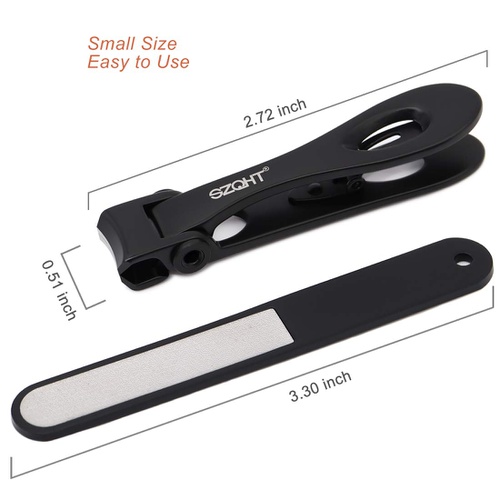  SZQHT Wide Jaw Nail Clippers for Tough Fingernails or Thick Toenails,Heavy Duty Stainless Steel Nail Cutters, Large Toenail Clippers for Men, Seniors, Adults