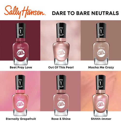  Sally Hansen Miracle Gel Nail Polish, Smartease, 0.5 Ounce