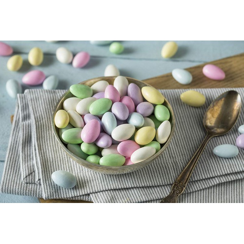  Sarahs Candy Factory Assorted Jordan Almonds in Jar, 6 Lbs