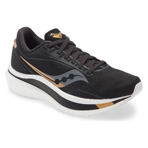 써코니 Saucony Endorphin Speed Running Shoe_BLACK/ GOLD