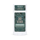 Schmidts Aluminum Free Natural Deodorant for Women and Men, Sage + Vetiver for Sensitive Skin with 24 Hour Odor Protection, Certified Cruelty Free, Vegan Deodorant, 3.25 oz, vetive