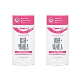 Schmidts Rose + Vanilla Natural Deodorant Stick 3.25 Ounce (Pack of 2)
