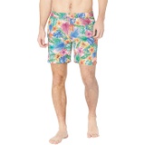 Scotch & Soda Mid Length Recycled Polyester Printed Swim Shorts