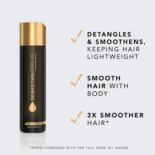 Sebastian Dark Oil Shampoo, Conditioner and Treatments Collection, Infused with Jojoba Oil and Argan Oil
