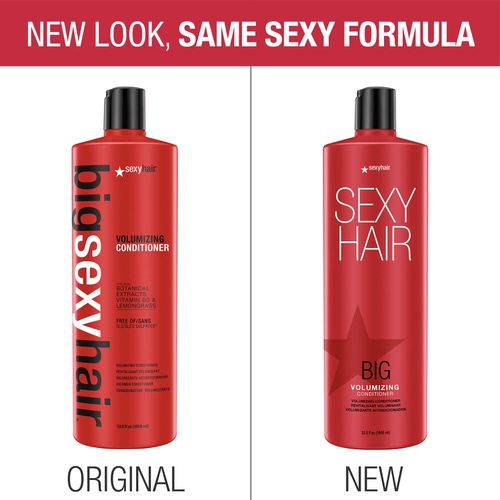  SexyHair Big Volumizing Conditioner w/Botanical Extracts, B3 and Lemongrass, Color Safe