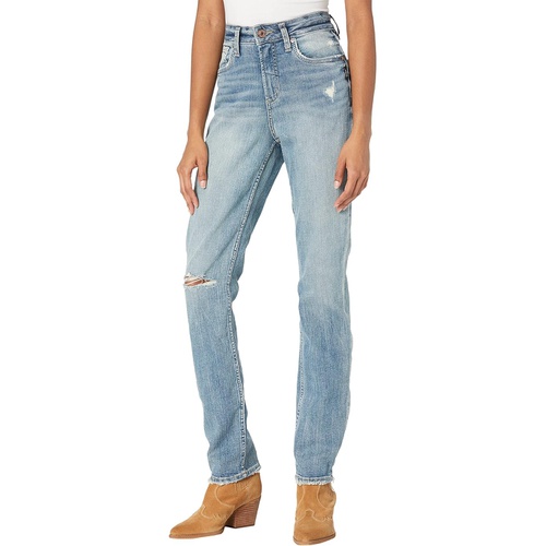  Silver Jeans Co. Avery High-Rise Straight Leg Jeans L94443SJL213