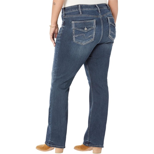  Silver Jeans Co. Plus Size Elyse Mid-Rise Slim Bootcut Jeans W03607EDB445