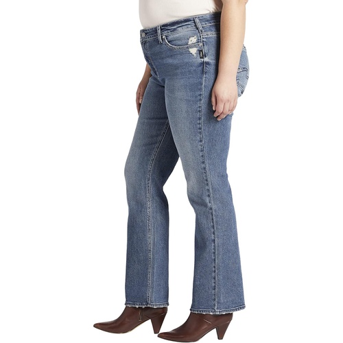  Silver Jeans Co. Plus Size Suki Mid-Rise Slim Bootcut Jeans W93616EOE348