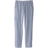 Silverts Plus Size Side Zip Linen Look Pants