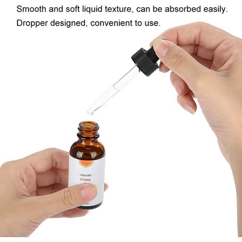  Simlug Anti-Wrinkle Serum, MELAO 30ml/Bottle Vitamin C Serum Hyaluronic Acid Anti-Aging Anti-Wrinkle Face Care Essence Reduces Fine Lines and Wrinkles, Deeply Moisturizes The Skin