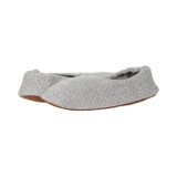 Skin Textured Cashmere Knit Square Toe Ballet Flat