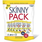 SkinnyPop White Cheddar Popped Popcorn, 100 Calorie Bags, Vegan, Gluten-free, Non-GMO, 0.65 oz Individual Snack Sized Bags (Pack of 6), Cheddar-Cheese, 3.9 Oz