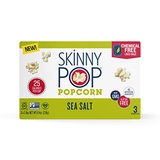 SkinnyPop Microwave Sea Salt Popcorn Bags, Healthy Snacks, 2.8oz Microwavable Bags (Pack of 36)