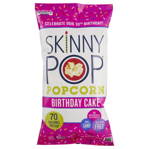  Skinny Pop Popcorn Birthday Cake 17 oz Bag (Birthday Cake)