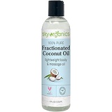 Fractionated Coconut Oil by Sky Organics (8 oz) Natural Fractionated Coconut Oil MCT Oil Moisturizing Coconut Carrier Oil Body Oil Coconut Makeup Remover Coconut Oil for Hair Skin
