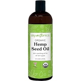 Organic Hemp Seed Oil by Sky Organics (16 oz) Cold-Pressed USDA Organic 100% Pure Moisturizing Hemp Oil Face Oil for All Skin Types
