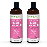 Organic Jamaican Black Castor Oil by Sky Organics (8 oz x 2 Pack) USDA Organic 100% Pure Roasted Castor Oil Moisturizing Oil for Hair and Skin Oil Treatment Castor Oil Hair Mask Na