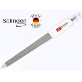 Solingen Professional Nail File - Cuticle Trimmer/Remover | Manicure & Pedicure Tool | 2 in 1 Tool for Your Hand & Foot Fingenails Care | 2 Sided Sapphire Files & Sharp Dead Skin C