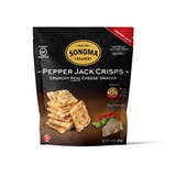 Sonoma Creamery Cheese Crisps - Pepper Jack Savory Cheese Cracker Snack High Protein Low Carb Gluten Free Wheat Free 10 Ounce (1 Count)