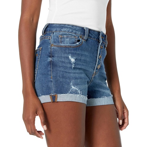  Southern Tide Hayes High-Waisted Denim Shorts