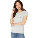 Southern Tide Short Sleeve Flamingo Heather Fitted Tee