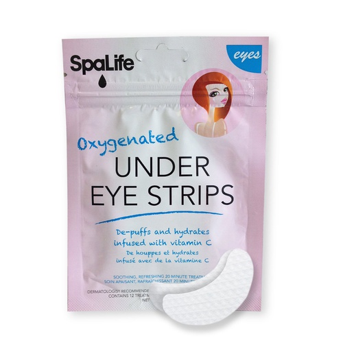  SpaLife Anti-Aging Under Eye Strips Reduce Dark Circles, Wrinkles and Fine Lines - 12 Treatments (Oxygenated)
