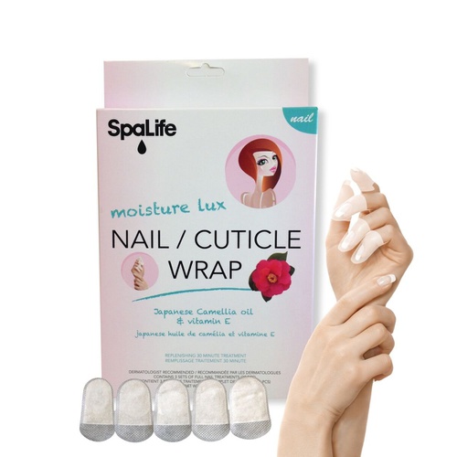  SpaLife Japanese Camellia Oil & Vitamin E Nail Cuticle Wrap 6 PACK (60 COUNT) Dermatologist Recommended Nail repair