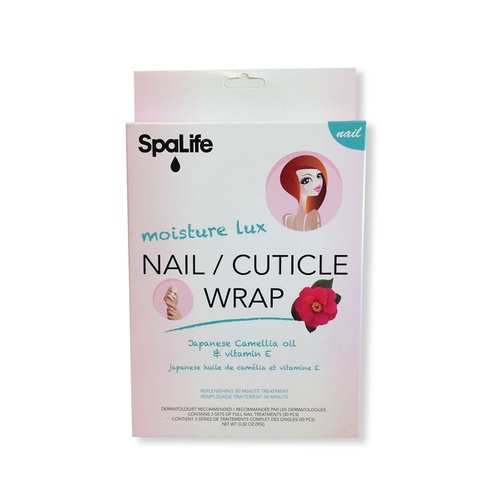  SpaLife Japanese Camellia Oil & Vitamin E Nail Cuticle Wrap 6 PACK (60 COUNT) Dermatologist Recommended Nail repair