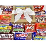 Specialty Gift Boxes Candy Bar Bliss Gift Box Basket Prime for Chocolate Lovers Sweet Happy Birthday Valentines Easter Christmas Thank You Office Business College Student Care Package Men Women Approx