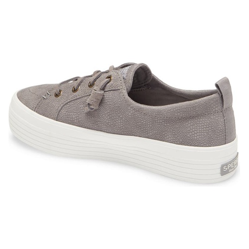 스페리 Sperry Crest Vibe Serpent Platform Sneaker_GREY LEATHER