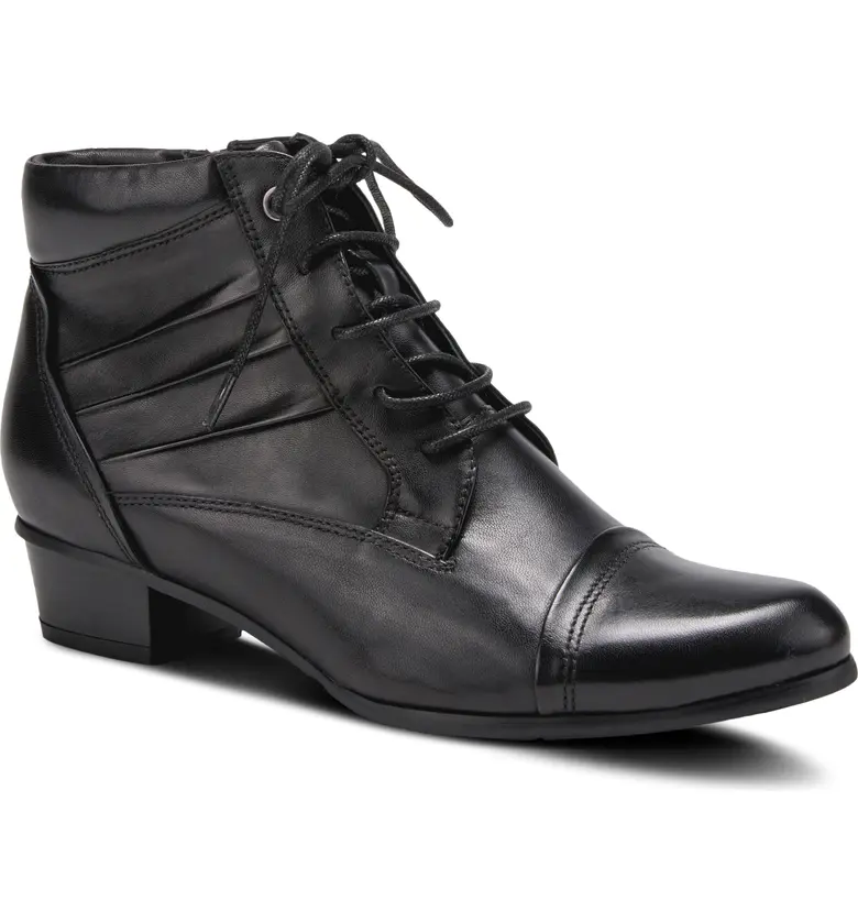 스프링스탭 Spring Step Xiomara Bootie_BLACK LEATHER