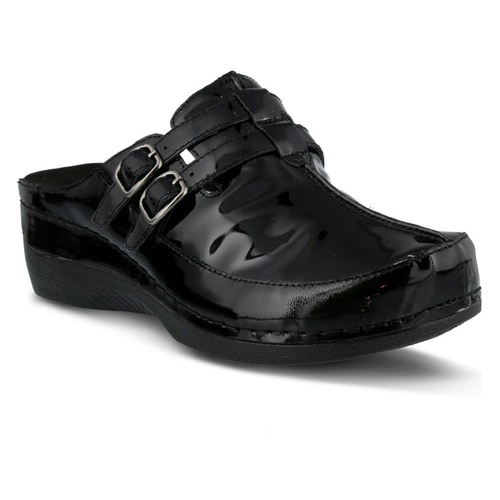 스프링스탭 Spring Step Happy Clog_BLACK PATENT LEATHER