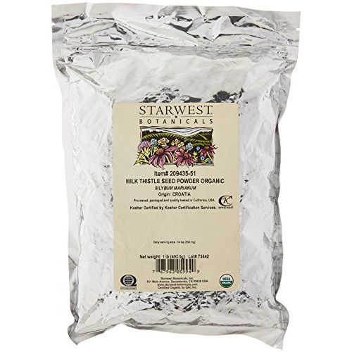  Starwest Botanicals Organic Milk Thistle Seed Powder, 1 Pound