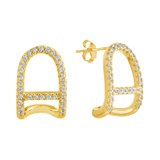 Sterling Forever Ezra Suspender Studs Earrings