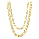 Sterling Forever Bold Layered Rolo Chain Necklace