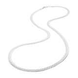 Sterling Forever Herringbone Chain Necklace