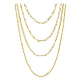 Sterling Forever Four Layer Chain Necklace
