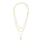 Sterling Forever Triple Layered Bar Necklace
