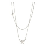 Sterling Forever Butterfly Layered Necklace