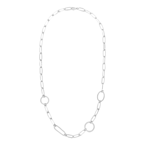  Sterling Forever Mixed Link Necklace