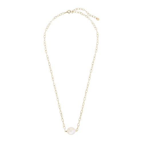  Sterling Forever Medium Pearl Pendant Necklace