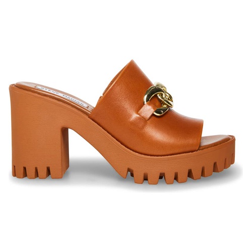 스티브매든 Steve Madden Suddenly Slide Sandal_COGNAC LEATHER