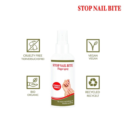  Stop Nail Biting STOP NAIL BITE Finger Spray - Nail Biting Treatment for Adults & Kids - Stop Thumb Sucking for Kids Using Natural Ingredients - Alternative to No Bite Nail Polish and Thumb Sucking
