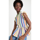 Studio 189 Technicolor Ruffle Top