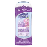 Suave Antiperspirant Deodorant 24-hour Odor and Wetness Protection Sweet Pea Deodorant for Women 2.6 oz, 2 Count