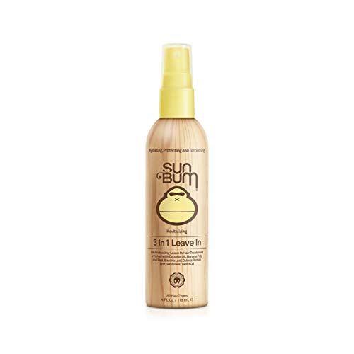  Sun Bum Revitalizing 3 in 1 Leave-In Conditioner Spray - Detangler - Anti Frizz - Paraben Free - Gluten Free - Vegan - Color Safe - UV Protection - 4 oz Spray Bottle - 1 Count